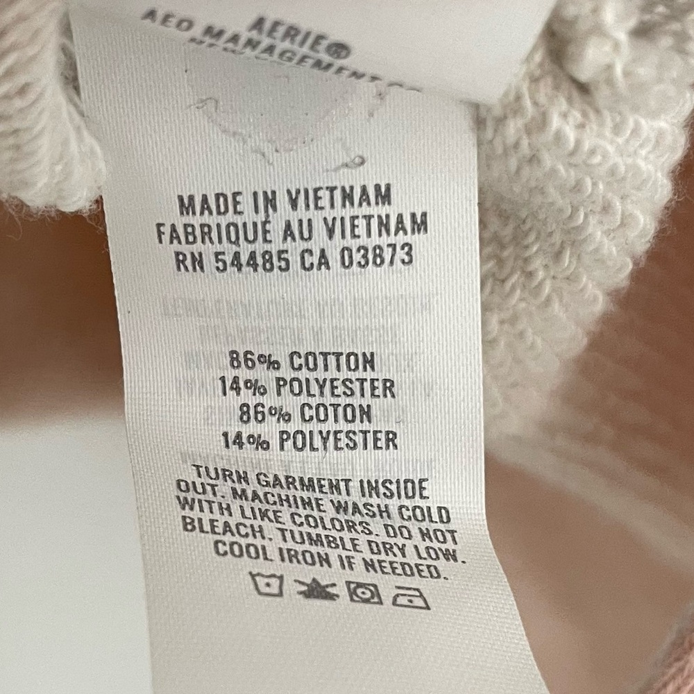 Aerie Prep Rally Rugby Stripe Sweatshirt Pink Oversized Preppy.         22 - Picture 13 of 13